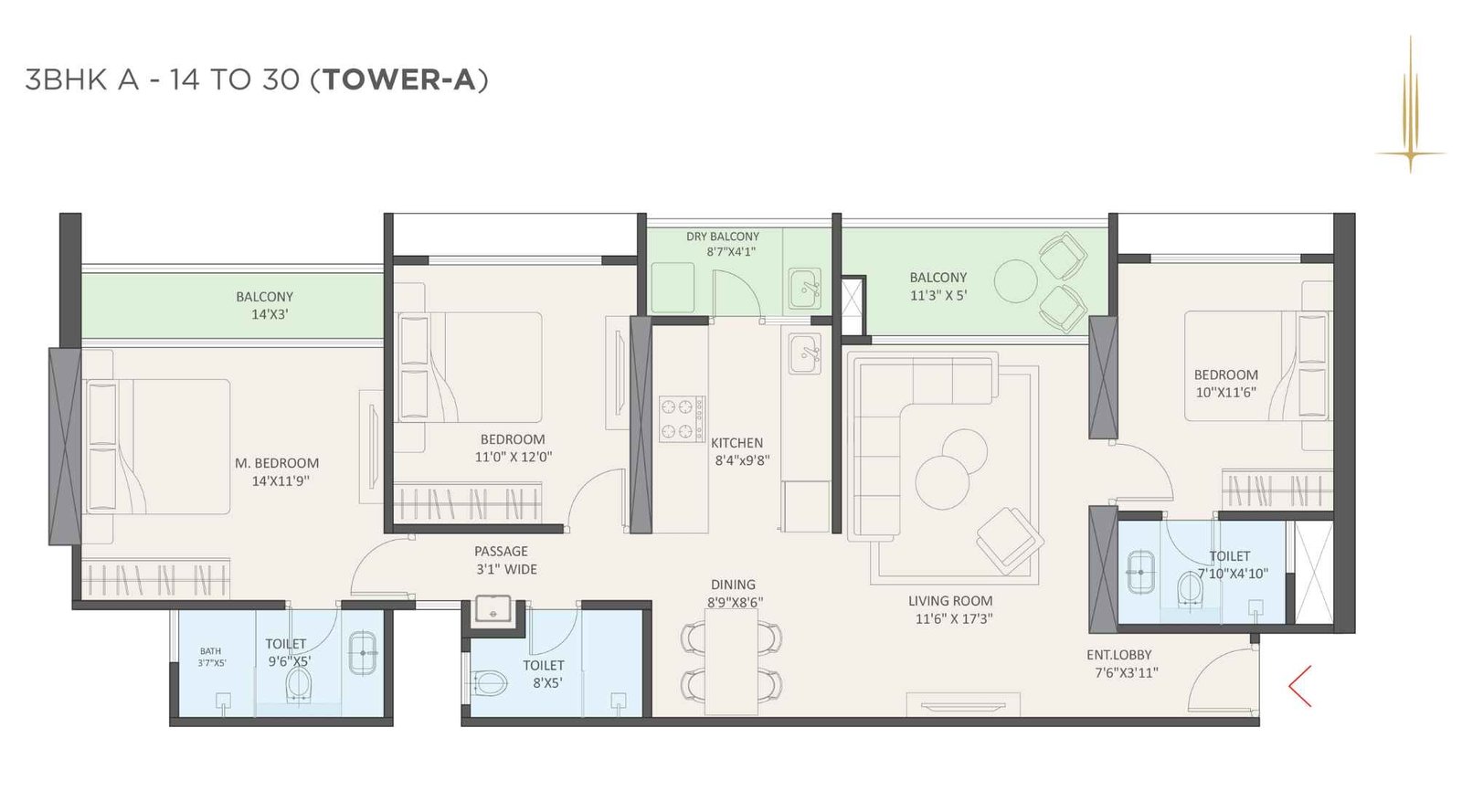 SKY-SANCTUM-3-BHK-Tower-A